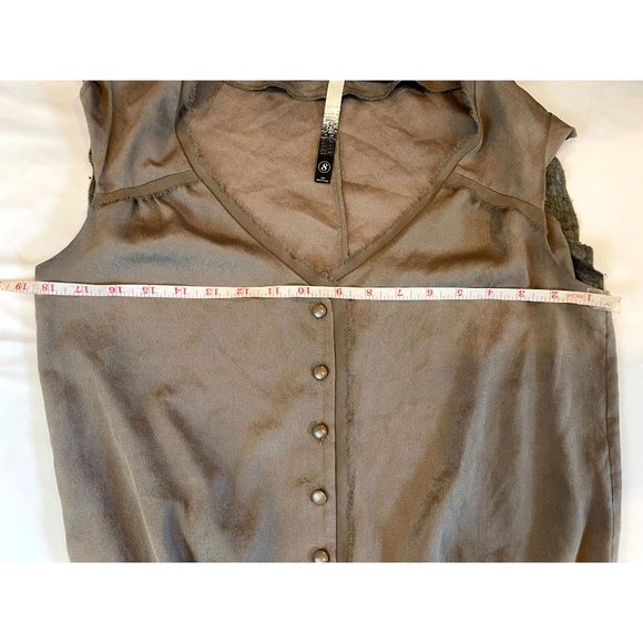 Kensie Women Front Button Romper Jumpsuit Tie Waist #B81848160 Black Size Small - Picture 3 of 7